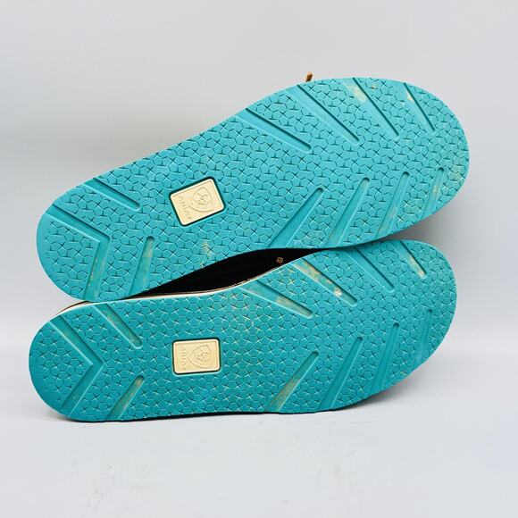 Ariat Shoes Womens 8 Brown Hilo Boat Cruiser Castaway Slip On Moc Toe Casual - Picture 9 of 12